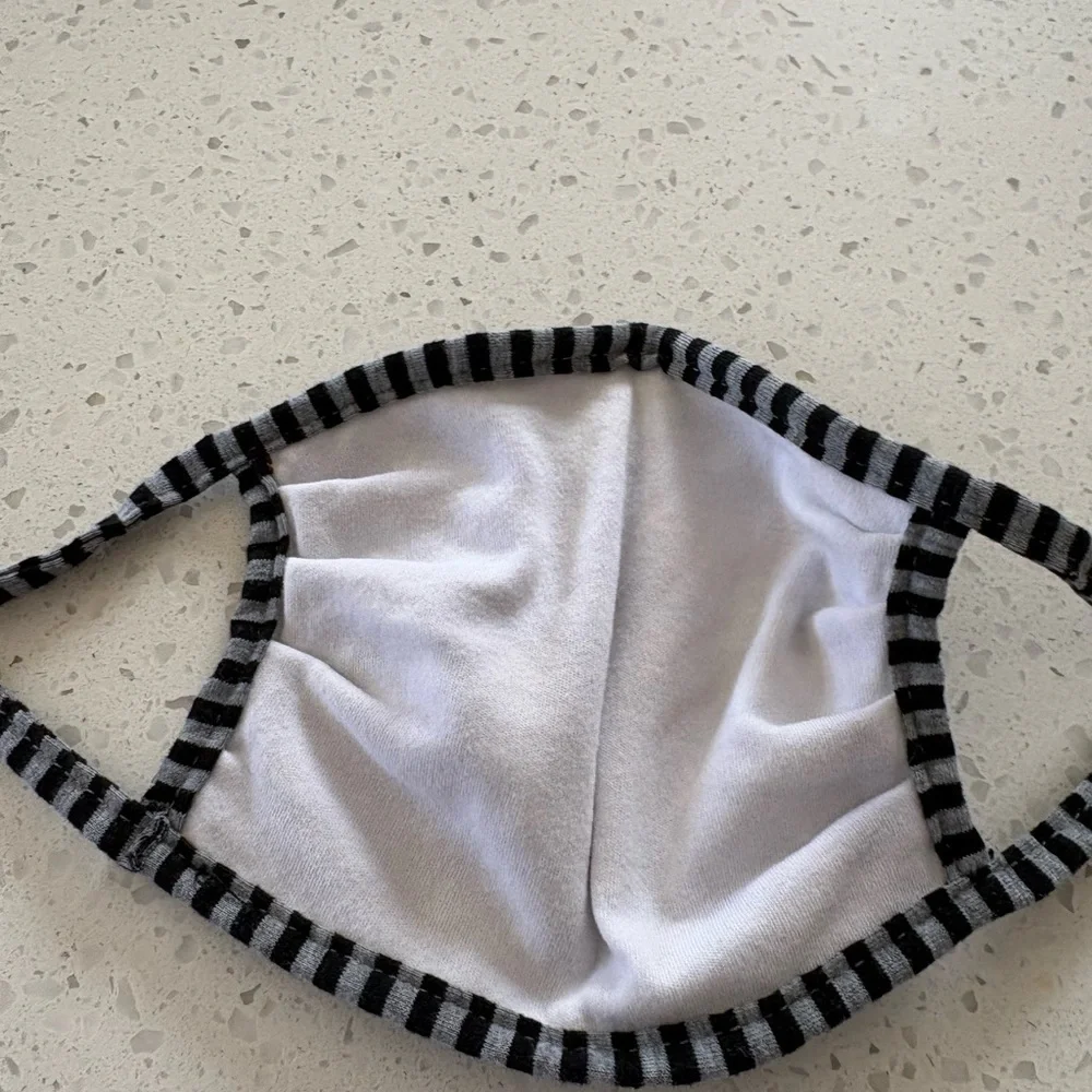 Striped Black and Harry Potter Gray Face Mask